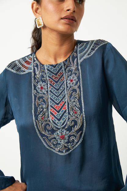 Chulbuli Embroidered Co-ord Set- Set of 2 - 9