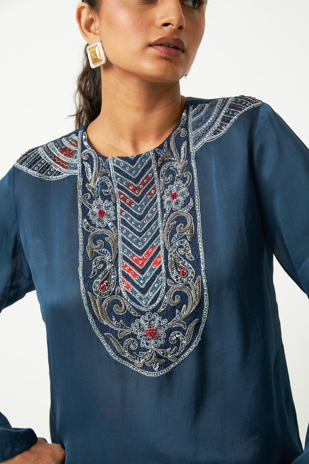 Chulbuli Embroidered Kurta - 9