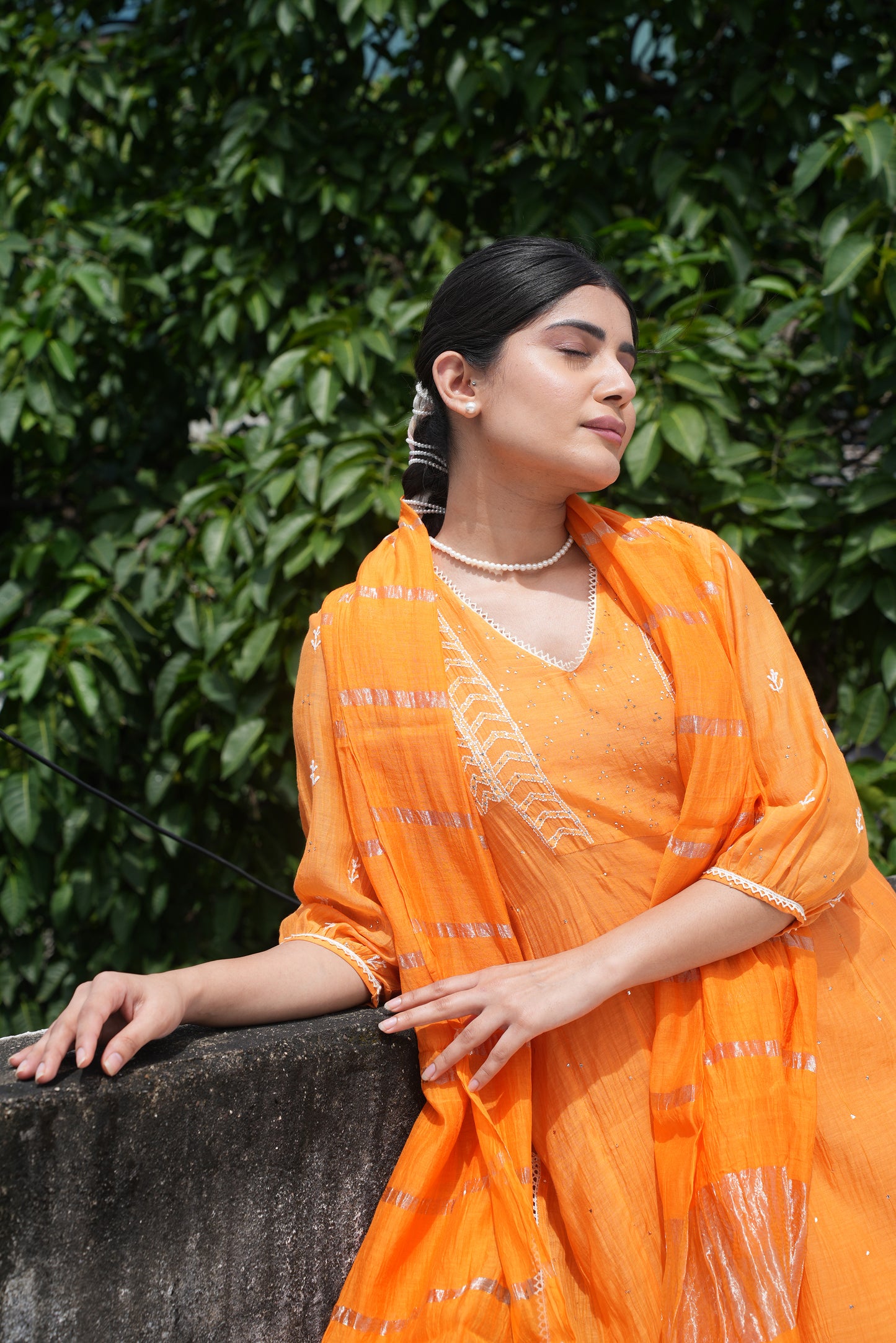 Crayon chikankari kurta