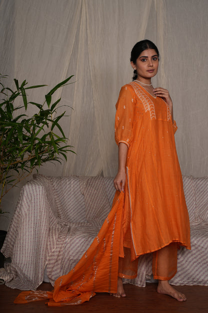 Crayon chikankari kurta