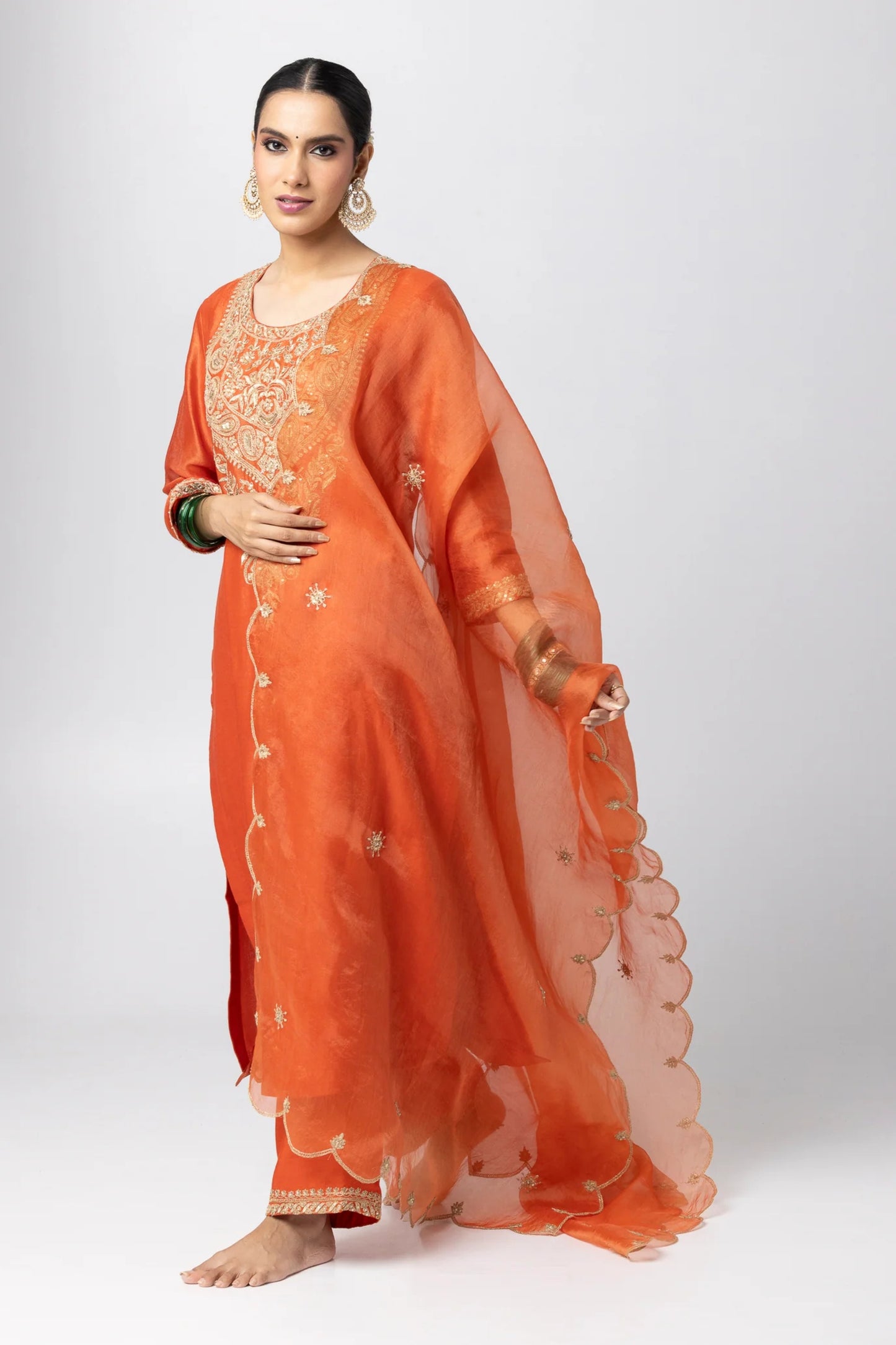 Elijah Embroidered Dupatta
