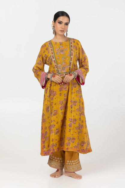 Falak Hand Block Printed Kurta