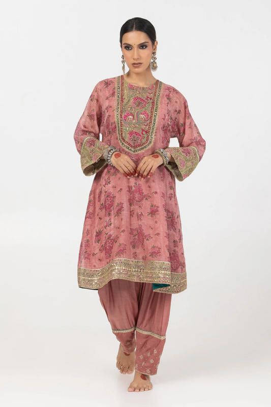 Gul-posh Hand Block Printed Kurta