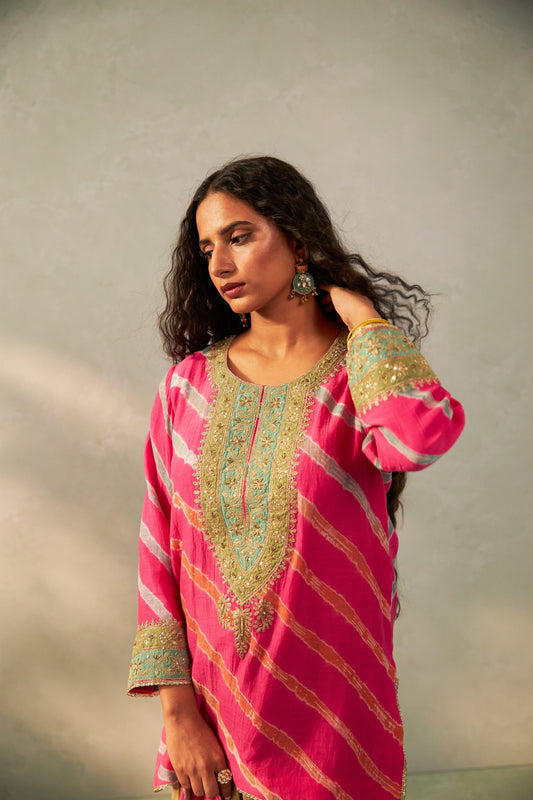 Gulnaar Gulabi Embroidered Kurta