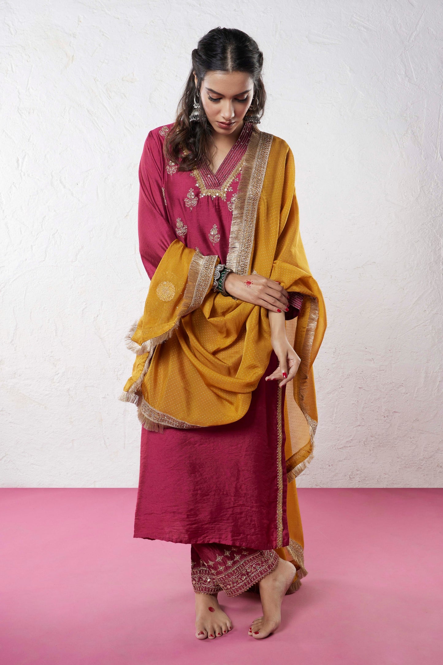 Hawa Mahal Embroidered dupatta