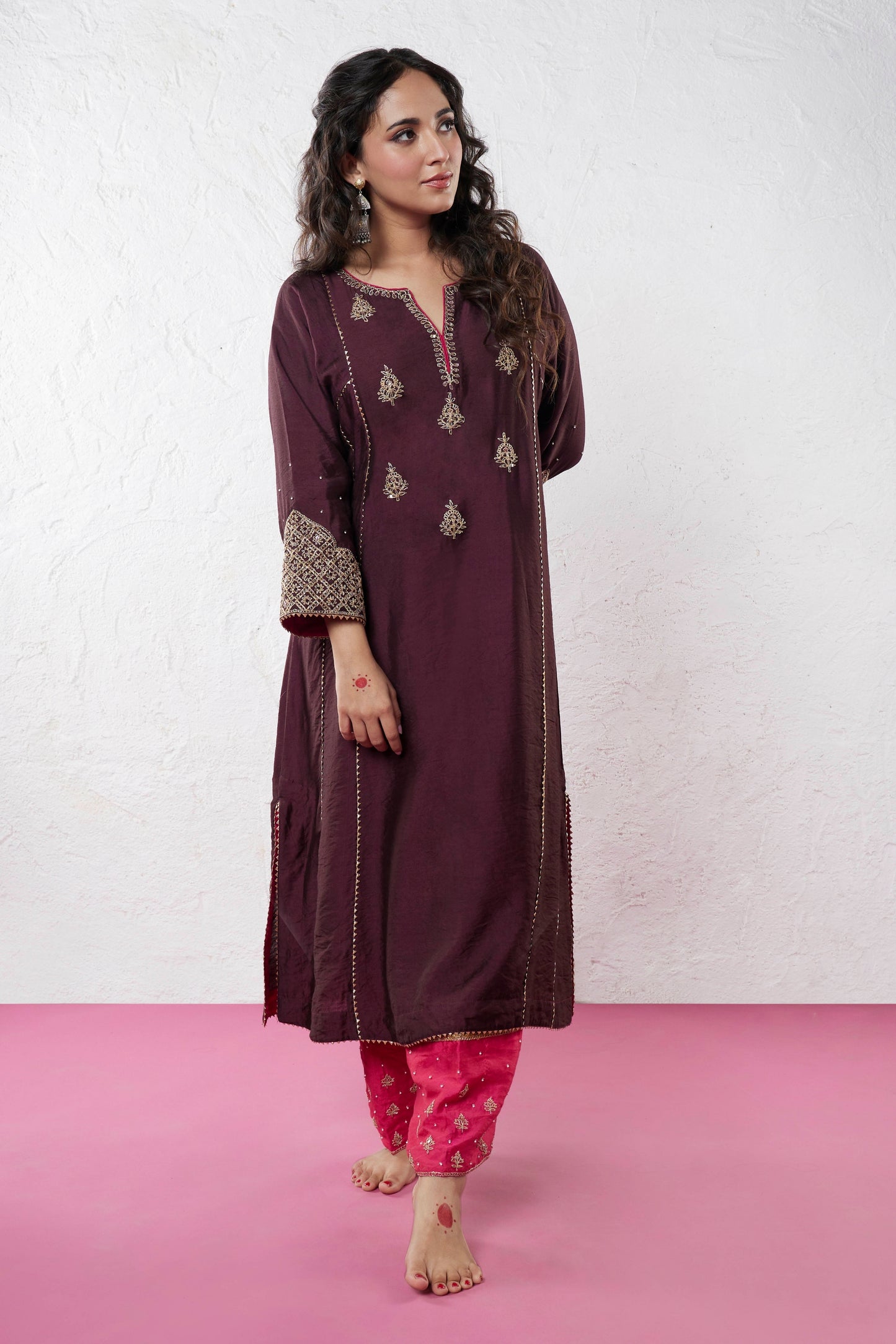 Jama Embroidered Kurta
