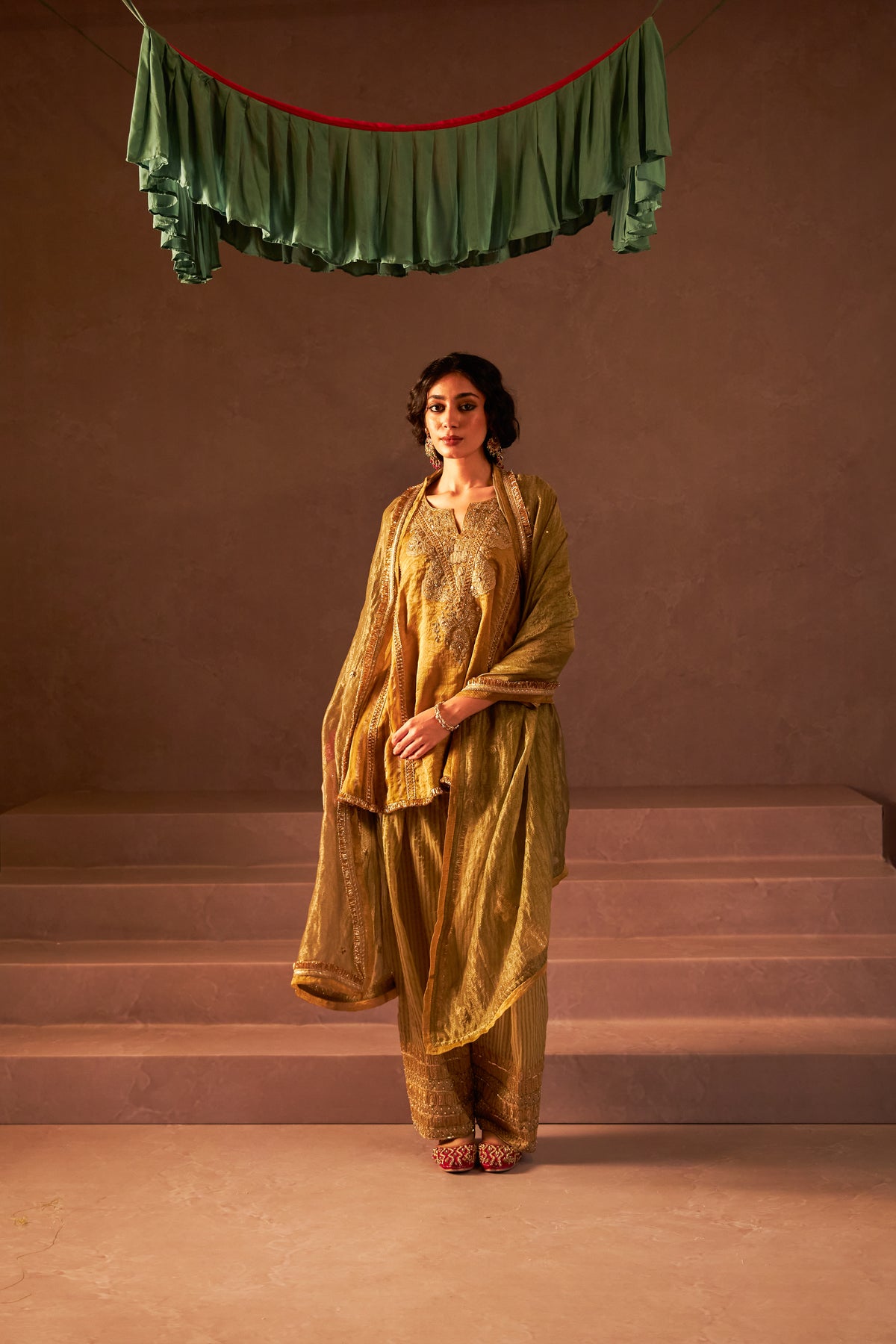 Jashn Adaa Embroidered Kurta Set- Set of 3 - 2