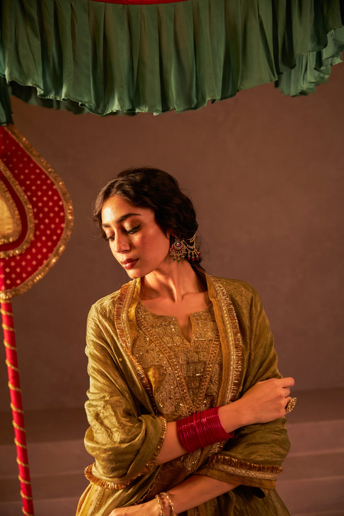 Jashn Adaa Embroidered Kurta Set- Set of 3 - 5