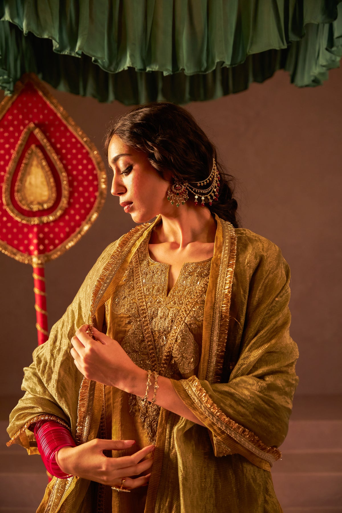 Jashn Adaa Embroidered Kurta Set- Set of 3 - 6