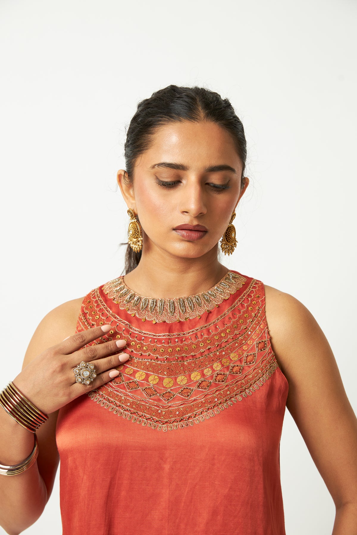 Jhilmil Embroidered Kurta - 5