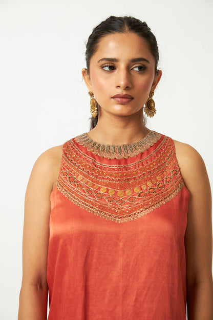 Jhilmil Embroidered Kurta Set- Set of 3 - 7