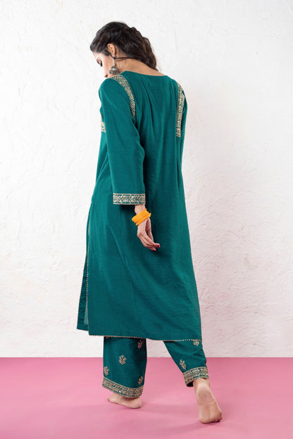 Konark Embroidered Kurta Set