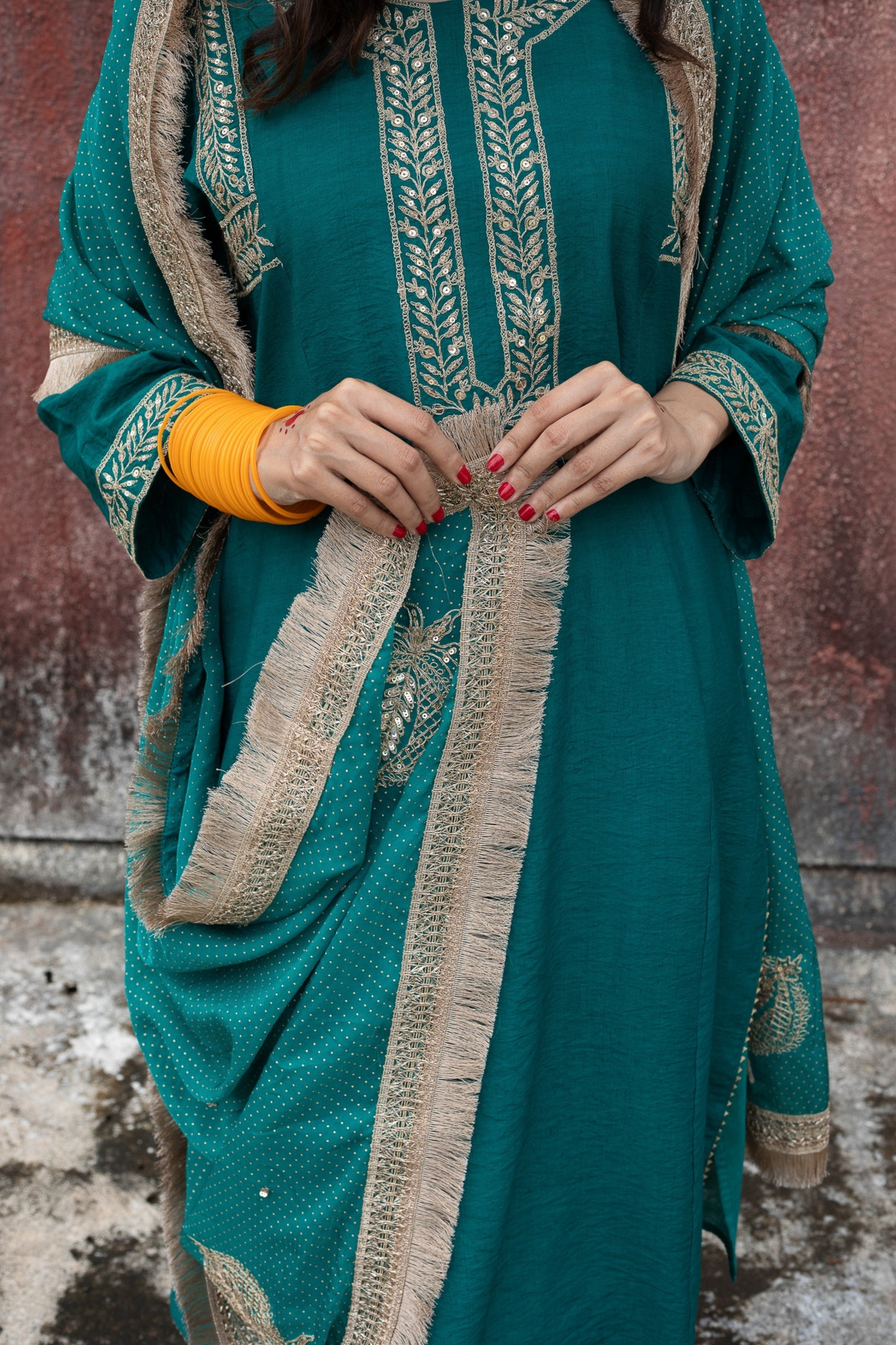 Konark Embroidered dupatta
