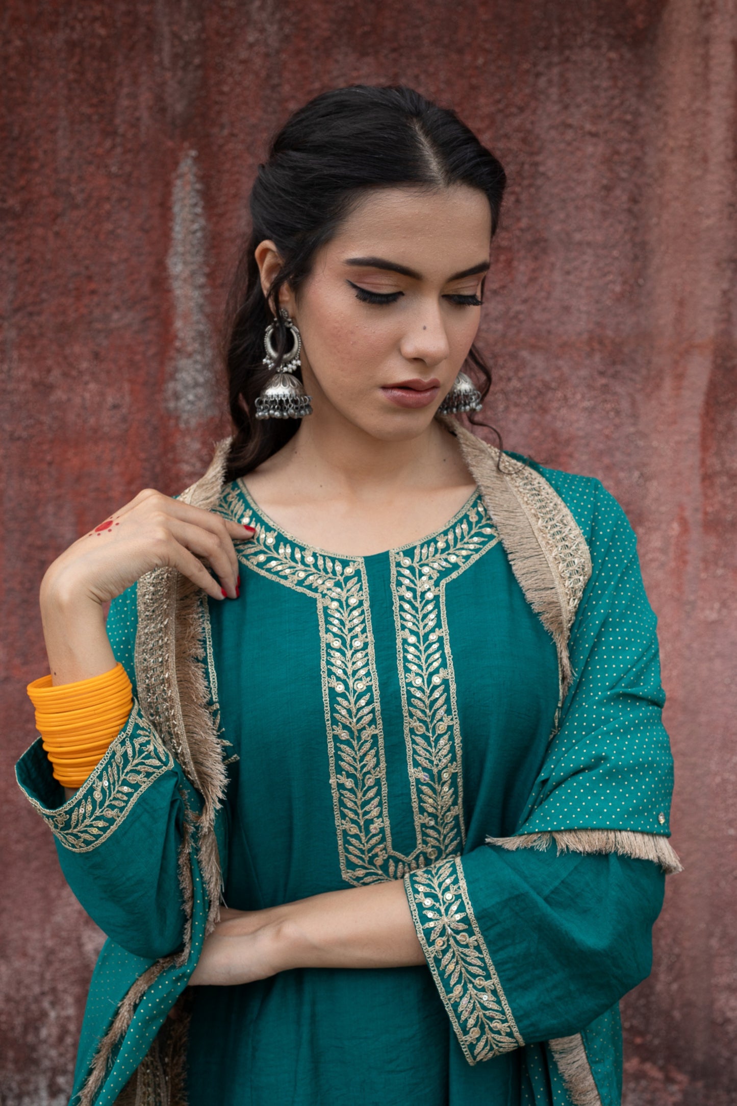 Konark Embroidered dupatta