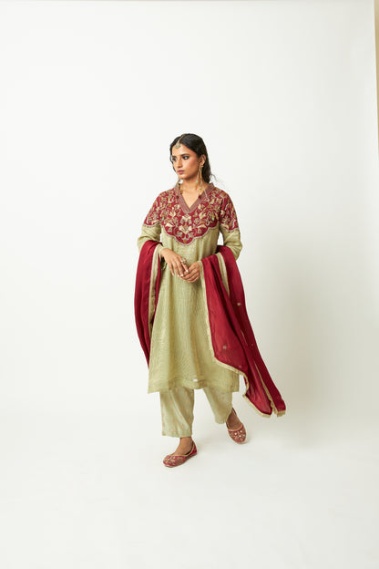 Koyal Rani Embroidered Dupatta - 1