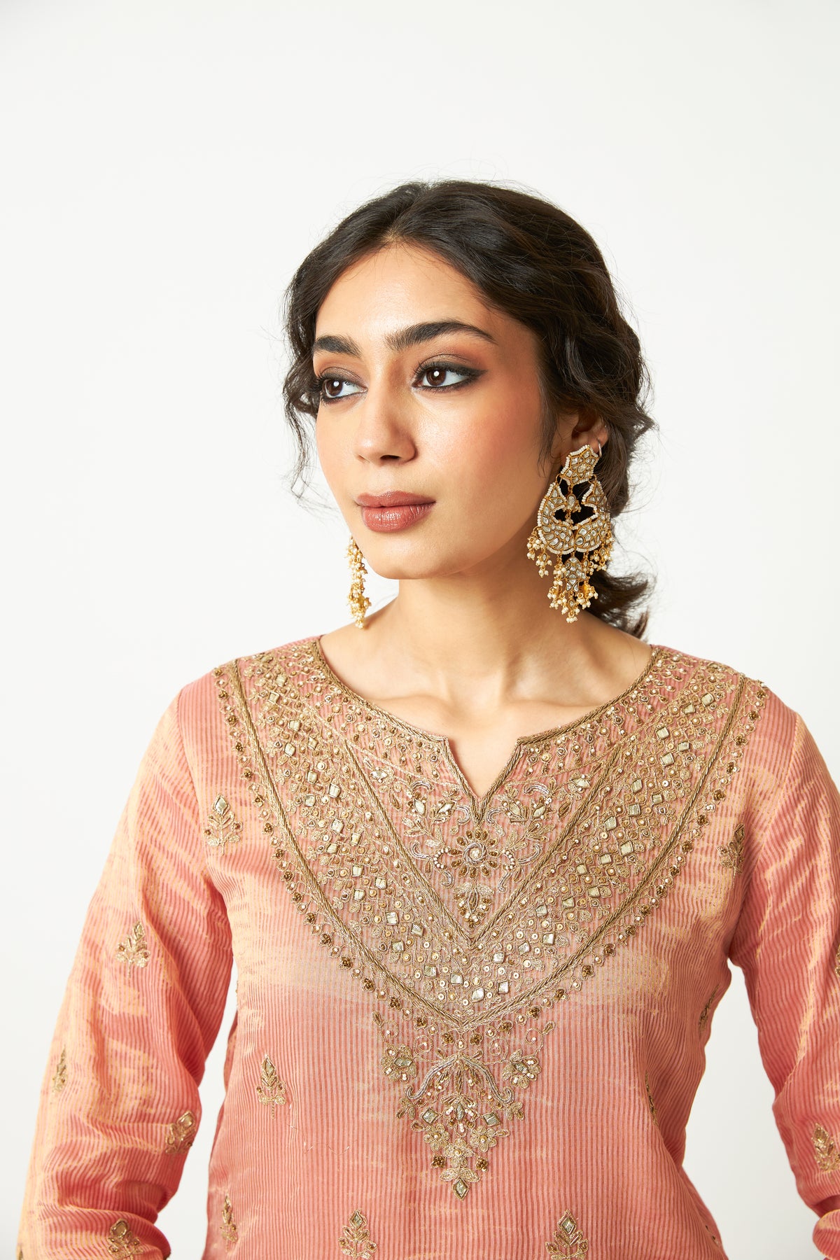 Lachak Leher Embroidered Kurta Set- Set of 3 - 13