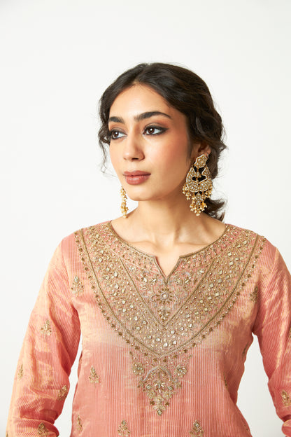 Lachak Leher Embroidered Kurta Set- Set of 3 - 13