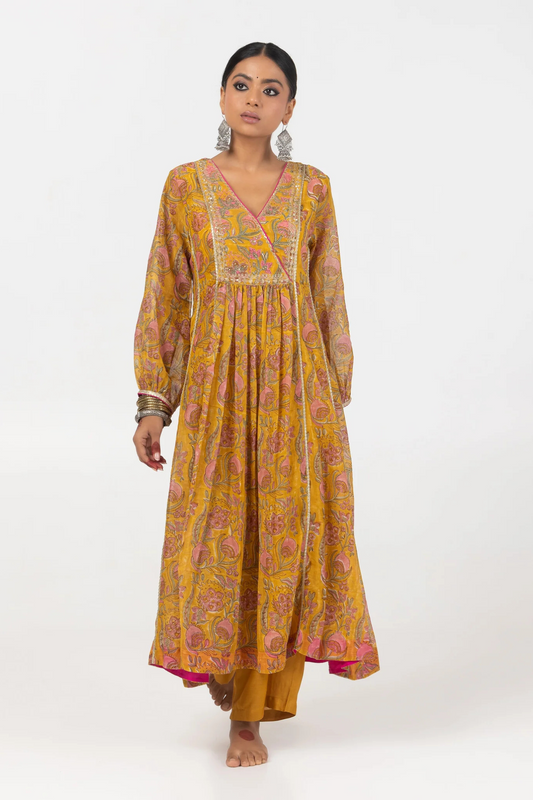 Liana Hand Block Printed Kurta