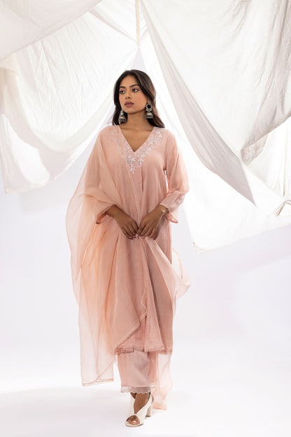 MISTY ROSE PRINTED DUPATTA