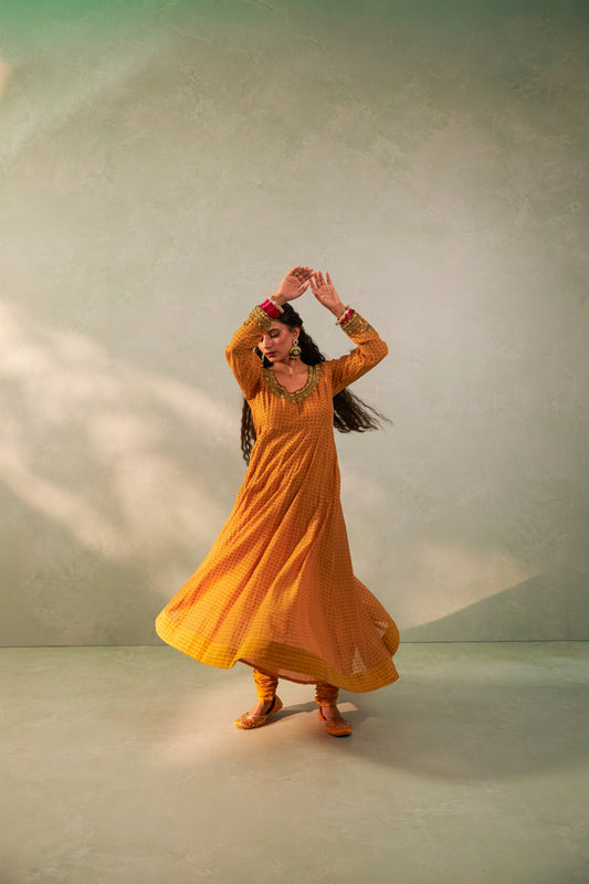 Madhubala Embroidered Anarkali Kurta