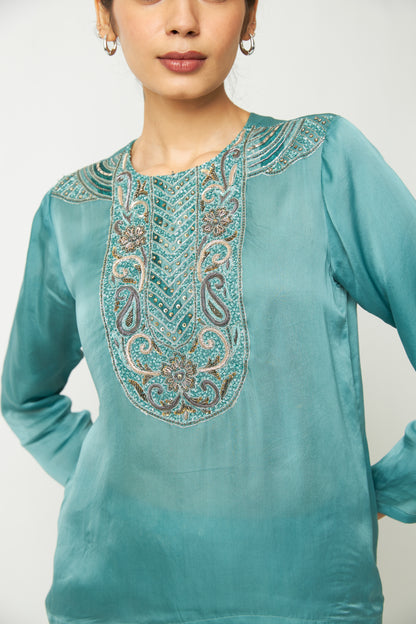 Mastani Leher Embroidered Kurta - 3
