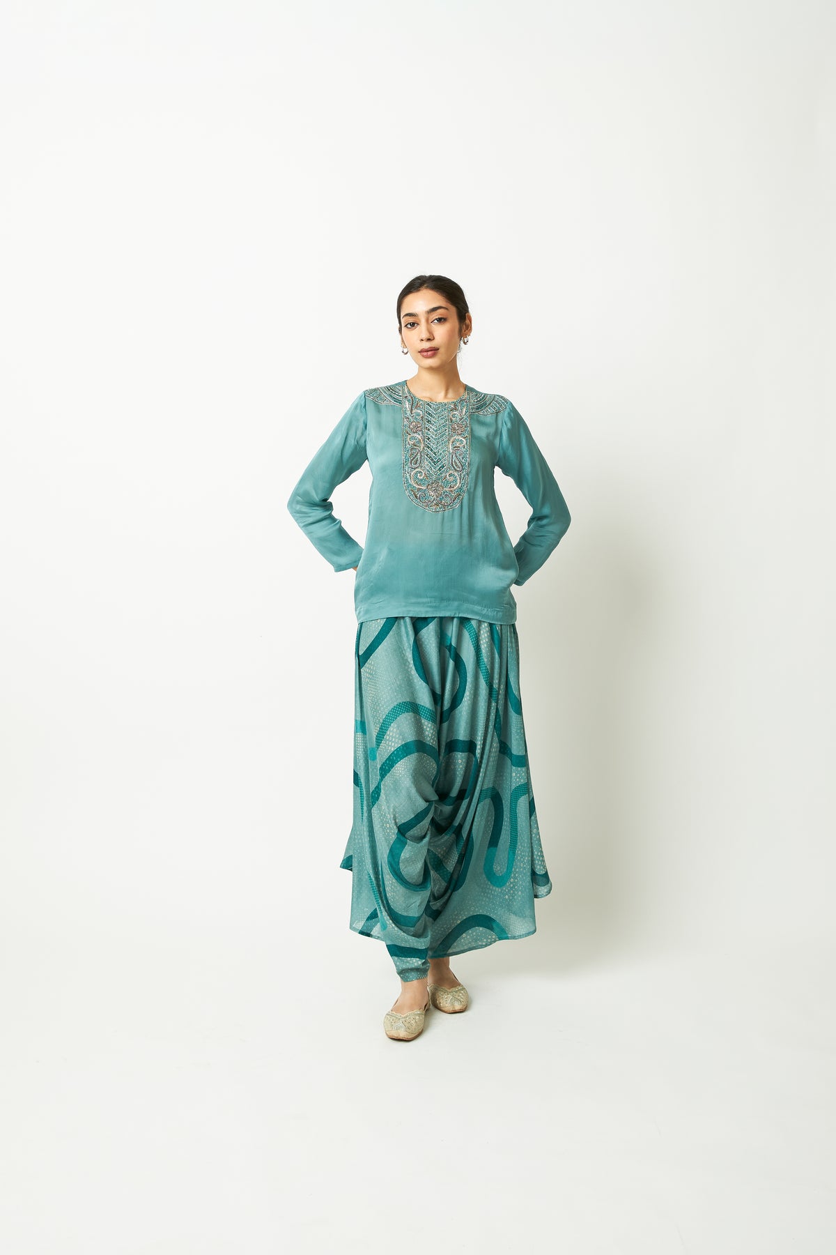 Mastani Leher Embroidered Kurta - 4