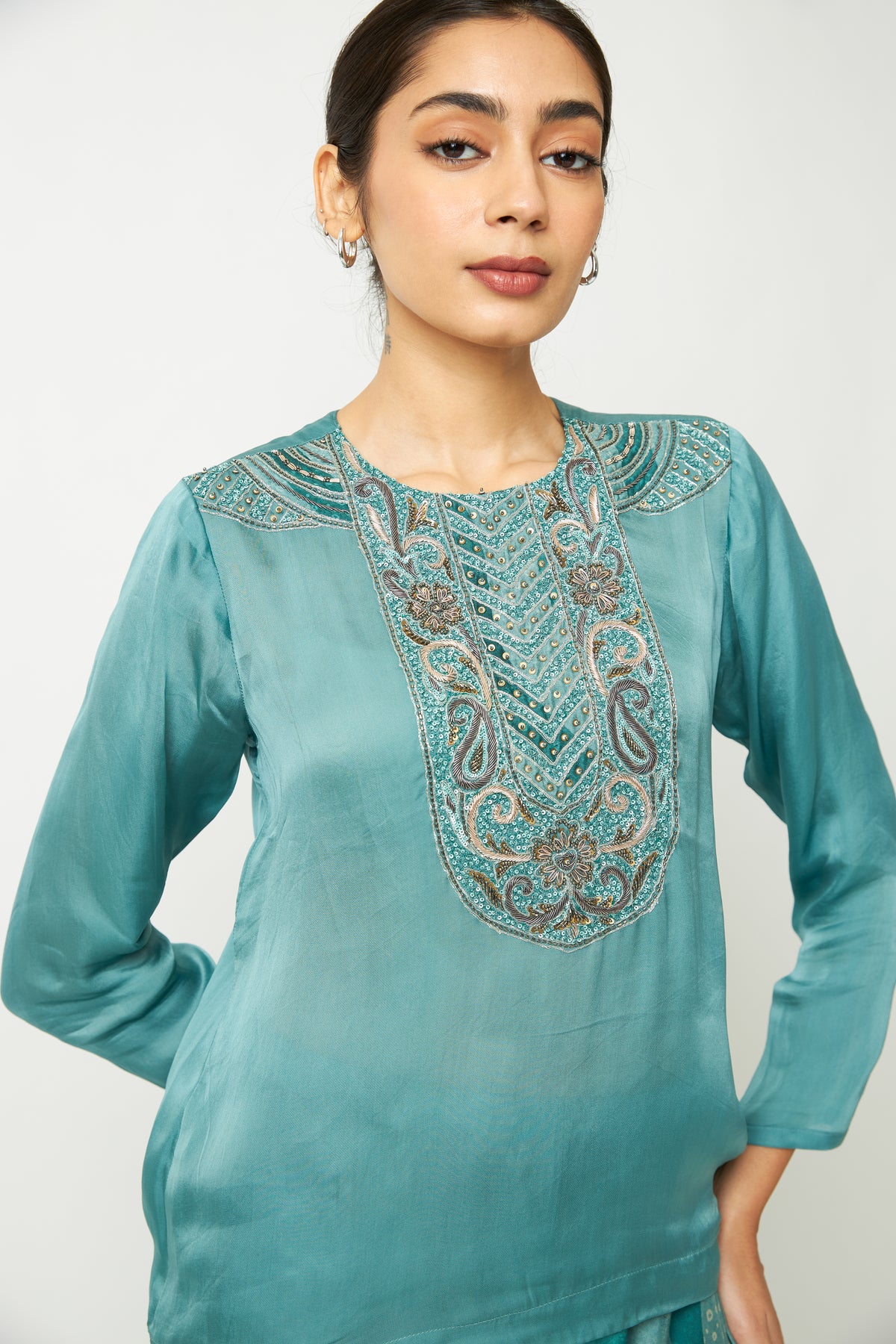 Mastani Leher Embroidered Kurta - 8