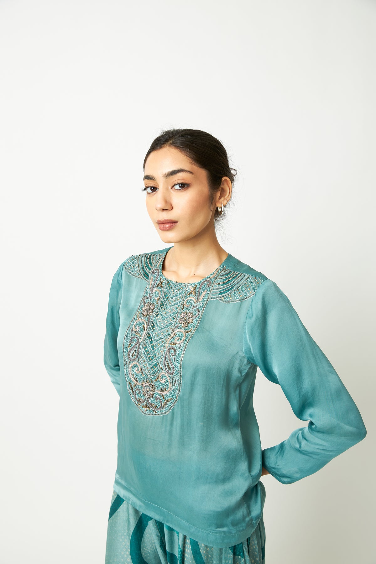 Mastani Leher Embroidered Kurta - 9