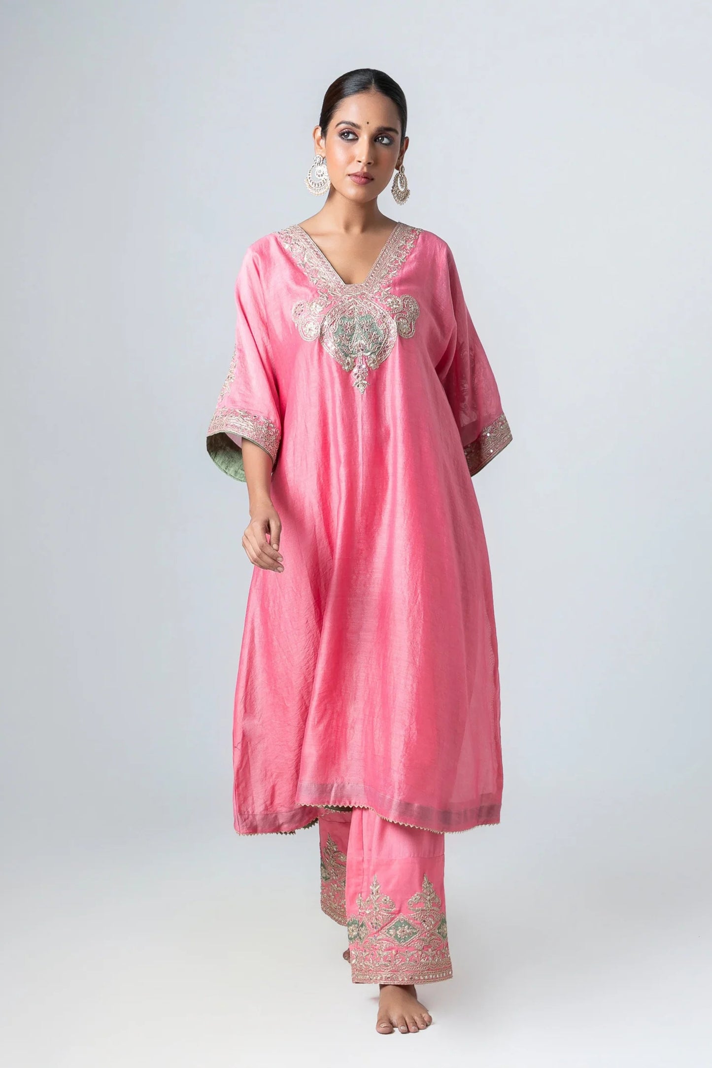 Minara Embroidered Kaftan Set