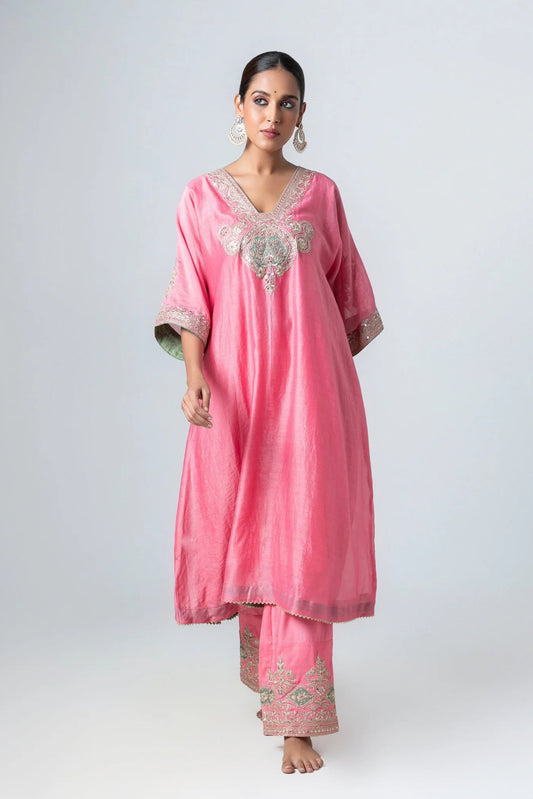 Minara Embroidered Kaftan Set
