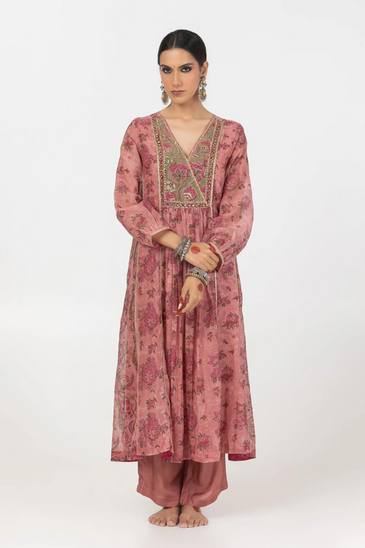 Mira Hand Block Printed Kurta