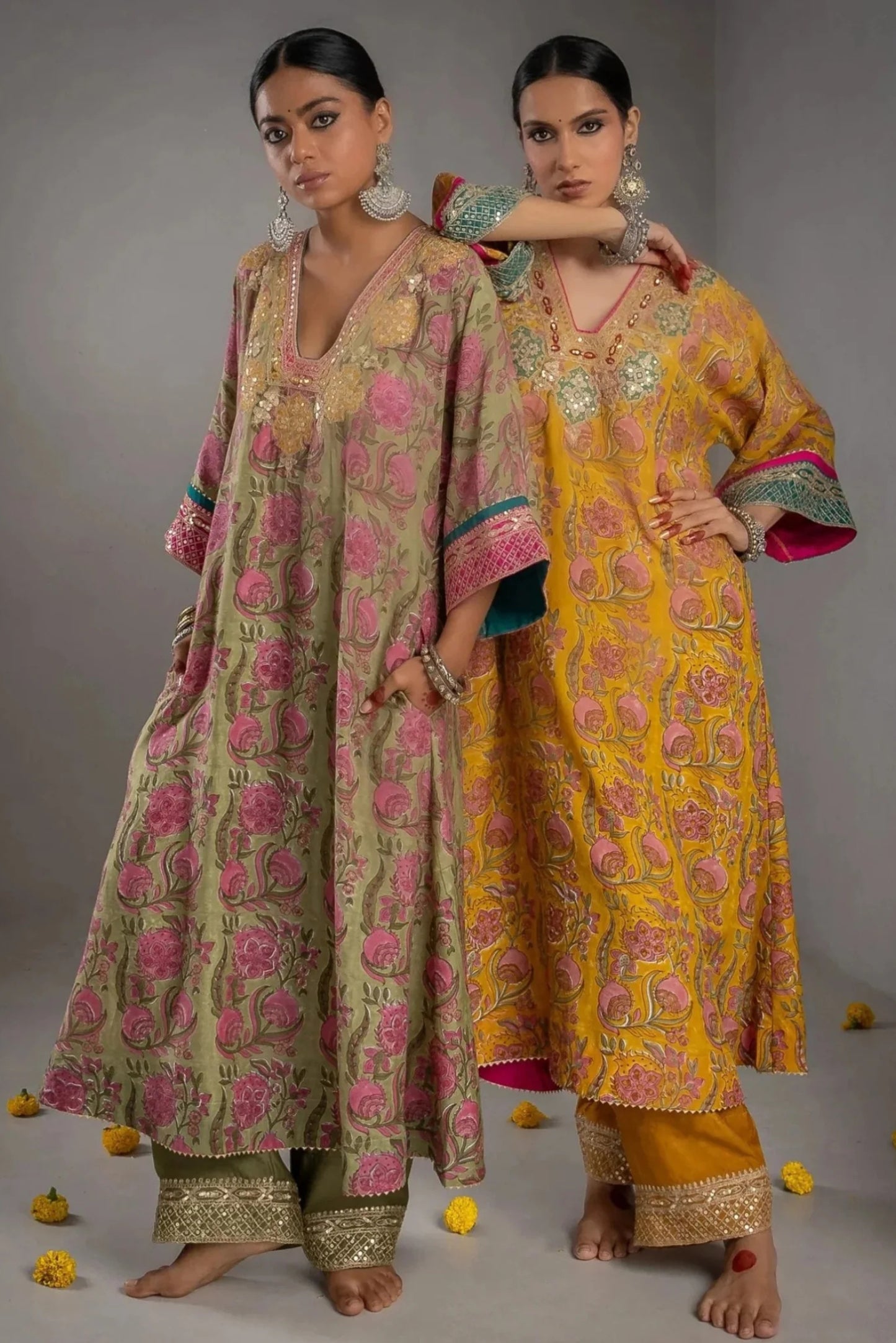 Naira Hand Block Printed Kurta Set