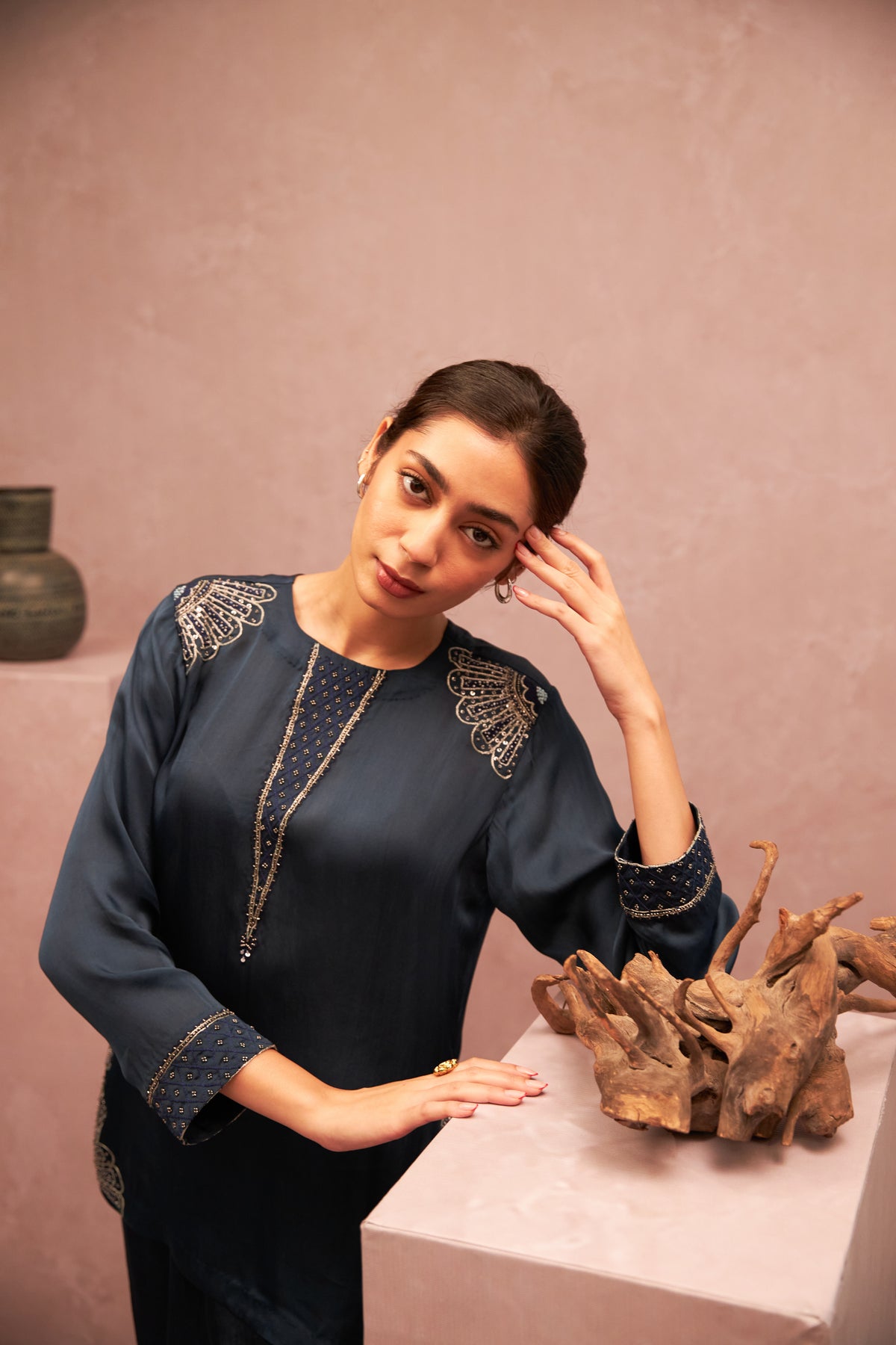 Neelanjana Embroidered Co-ord Set- Set of 2 - 5