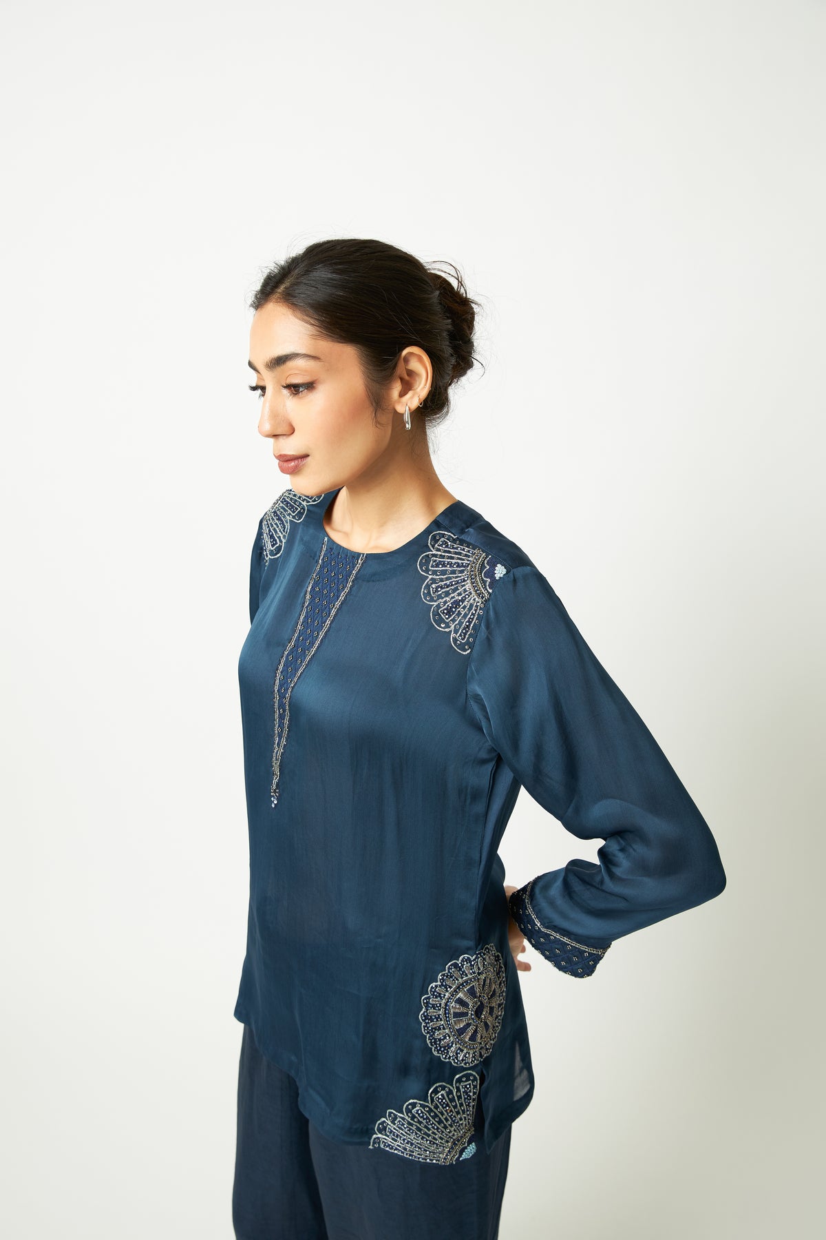 Neelanjana Embroidered Co-ord Set- Set of 2 - 15