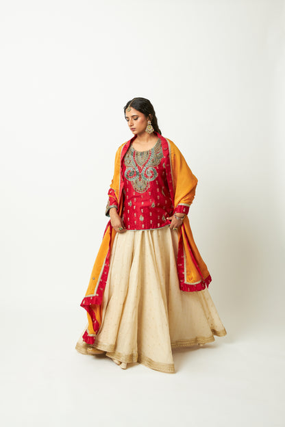 Noor Manjari Embroidered Dupatta - 1