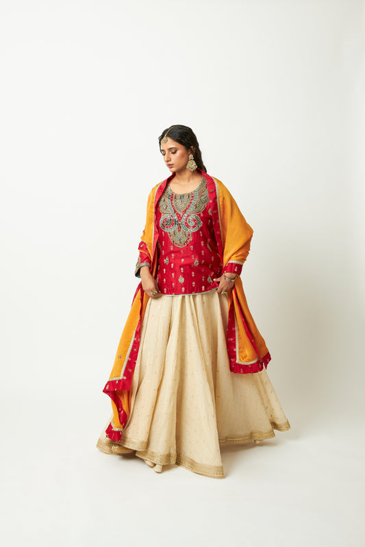 Noor Manjari Embroidered Dupatta - 1
