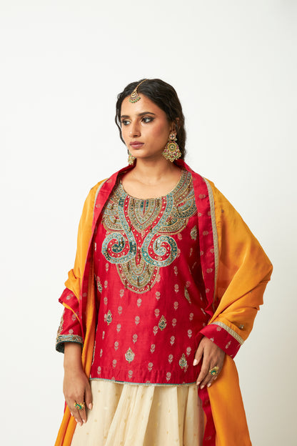 Noor Manjari Embroidered Dupatta - 2