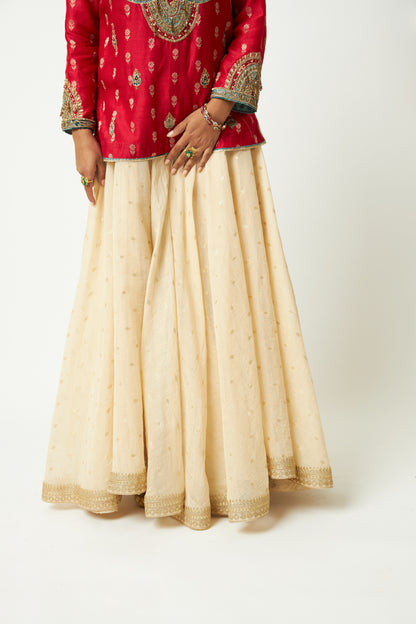 Noor Manjari Embroidered Kurta Set- Set of 3 - 15
