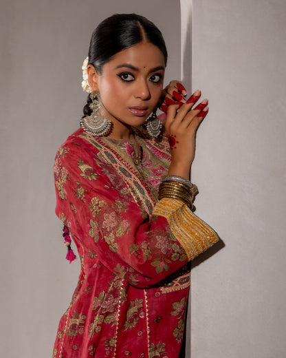 Roya Hand Block Printed Kurta