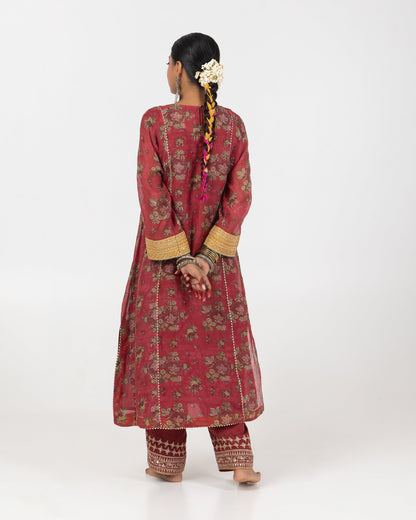 Roya Hand Block Printed Kurta