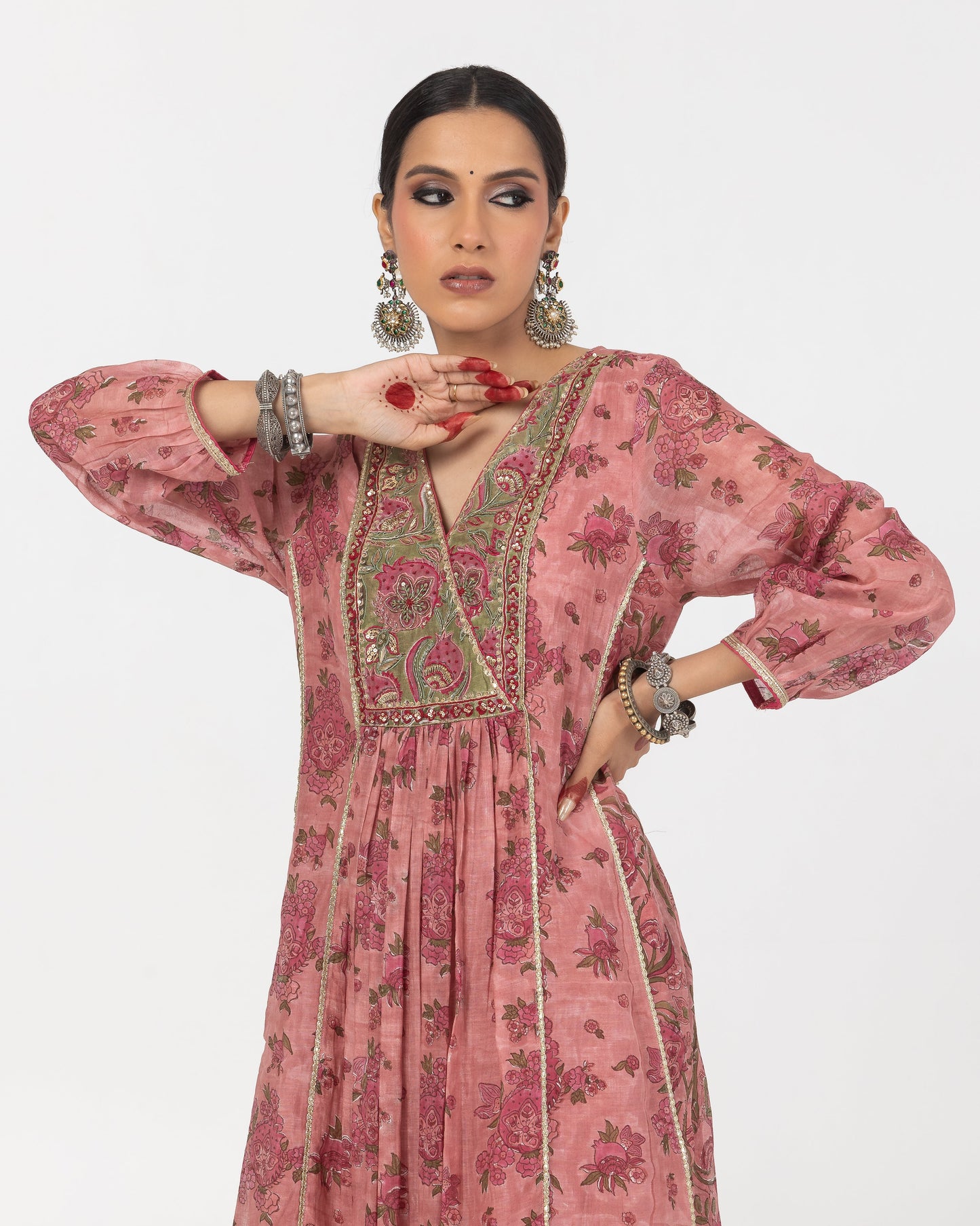 Mira Hand Block Printed Kurta