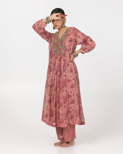 Mira Hand Block Printed Kurta
