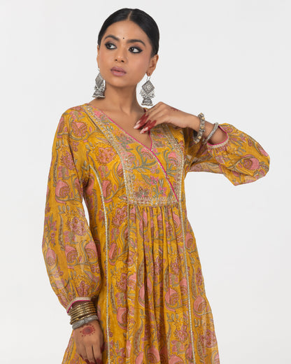 Liana Hand Block Printed Kurta