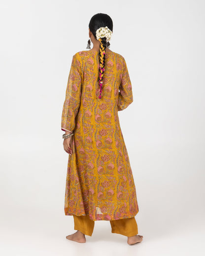 Liana Hand Block Printed Kurta