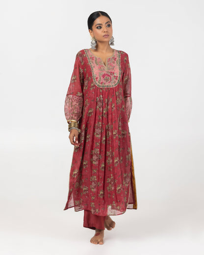 Rayana Hand Block Printed Kurta