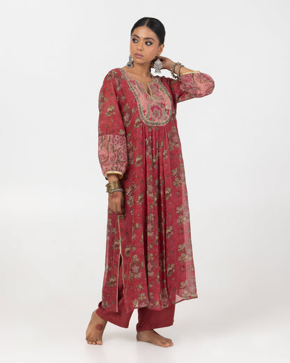 Rayana Hand Block Printed Kurta