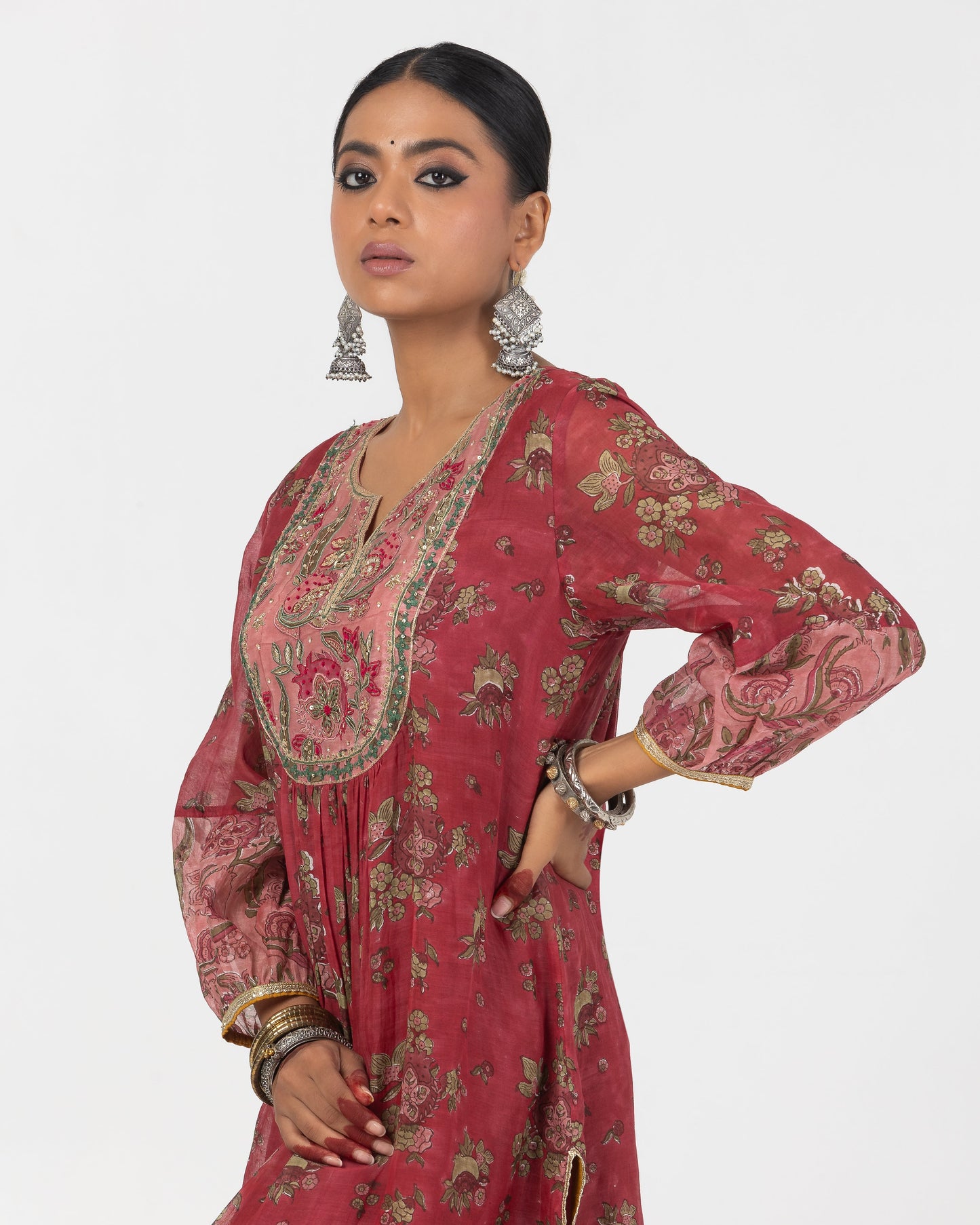 Rayana Hand Block Printed Kurta