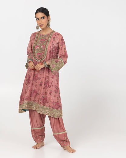 Gul-posh Hand Block Printed Kurta