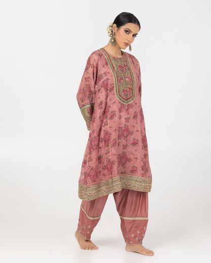 Gul-posh Hand Block Printed Kurta