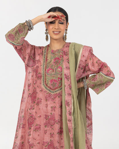 Gul-posh Hand Embroidered Dupatta